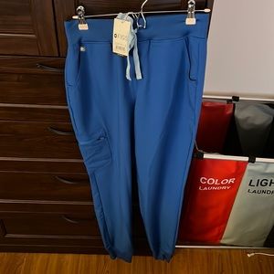 Figs blue joggers scrub pants